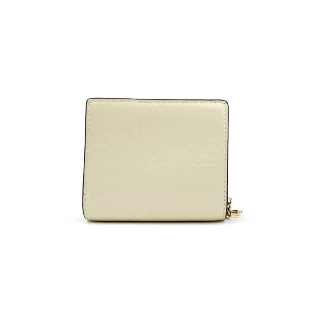 Coach Pearl Crinkle Patent Leather Snap Wallet NWT CW790 - Picture 2 of 5